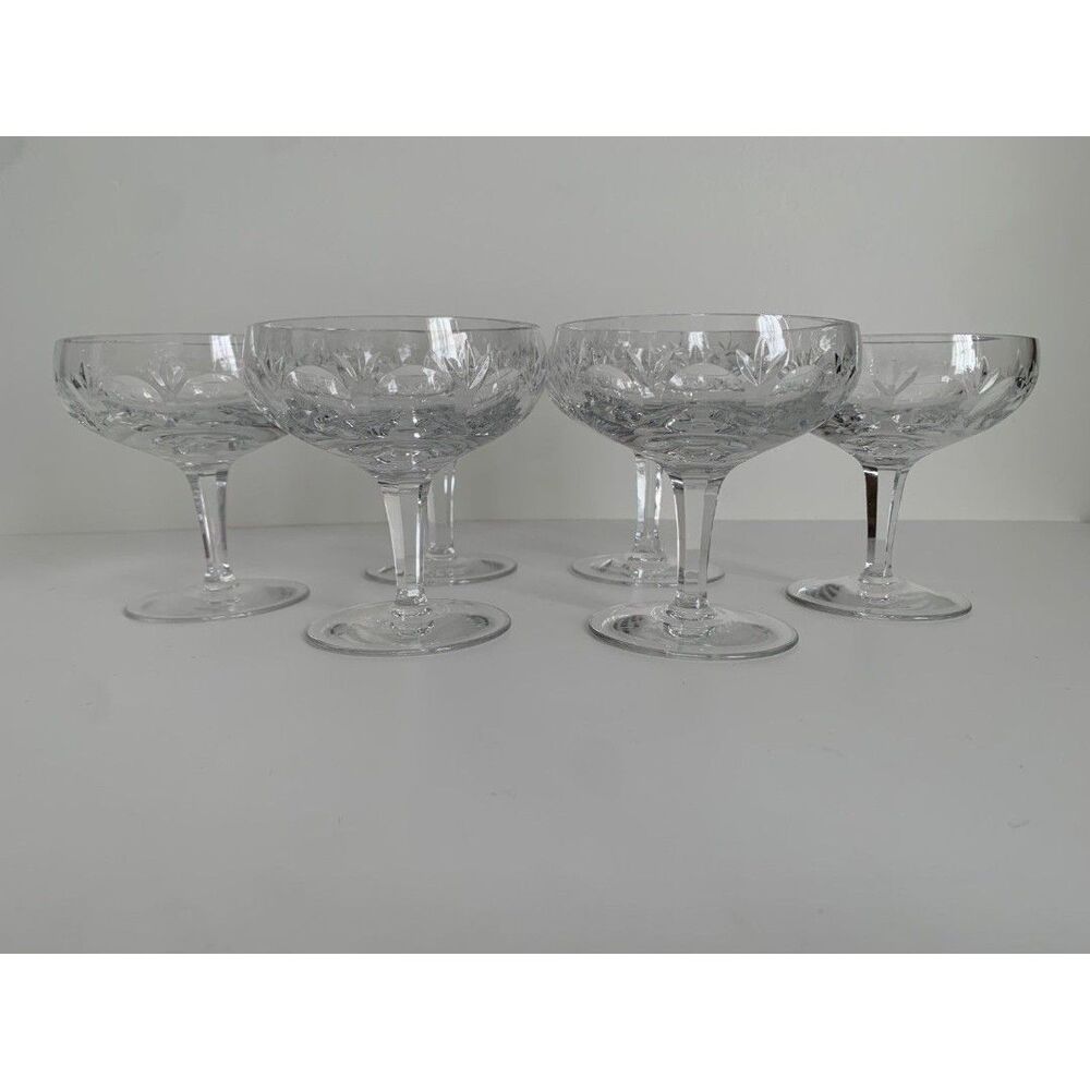 Gorham Crystal, Bamberg Pattern Champagn/Tall Sherbert (6) Glasses Excellent